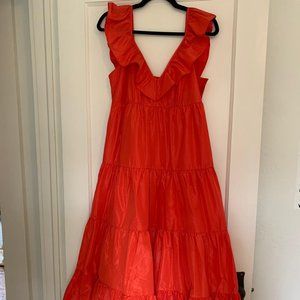 Beautiful red orange dress - J Crew